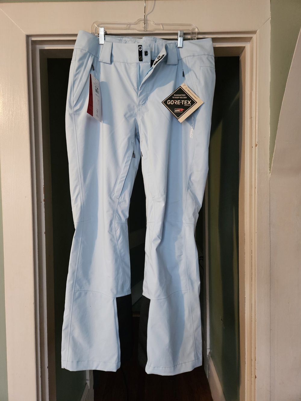 NWT Spyder Hone GORE-TEX Shell Ski Snow Pants Women’s L Frost Blue